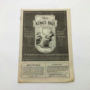 Vintage Music Booklet The King's Page & Mothers' Day 1931 Lorenz Publishing